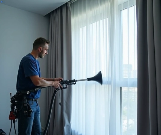 Professional curtain stain removal process equipment Matty Curtain Cleaning bareena-vic