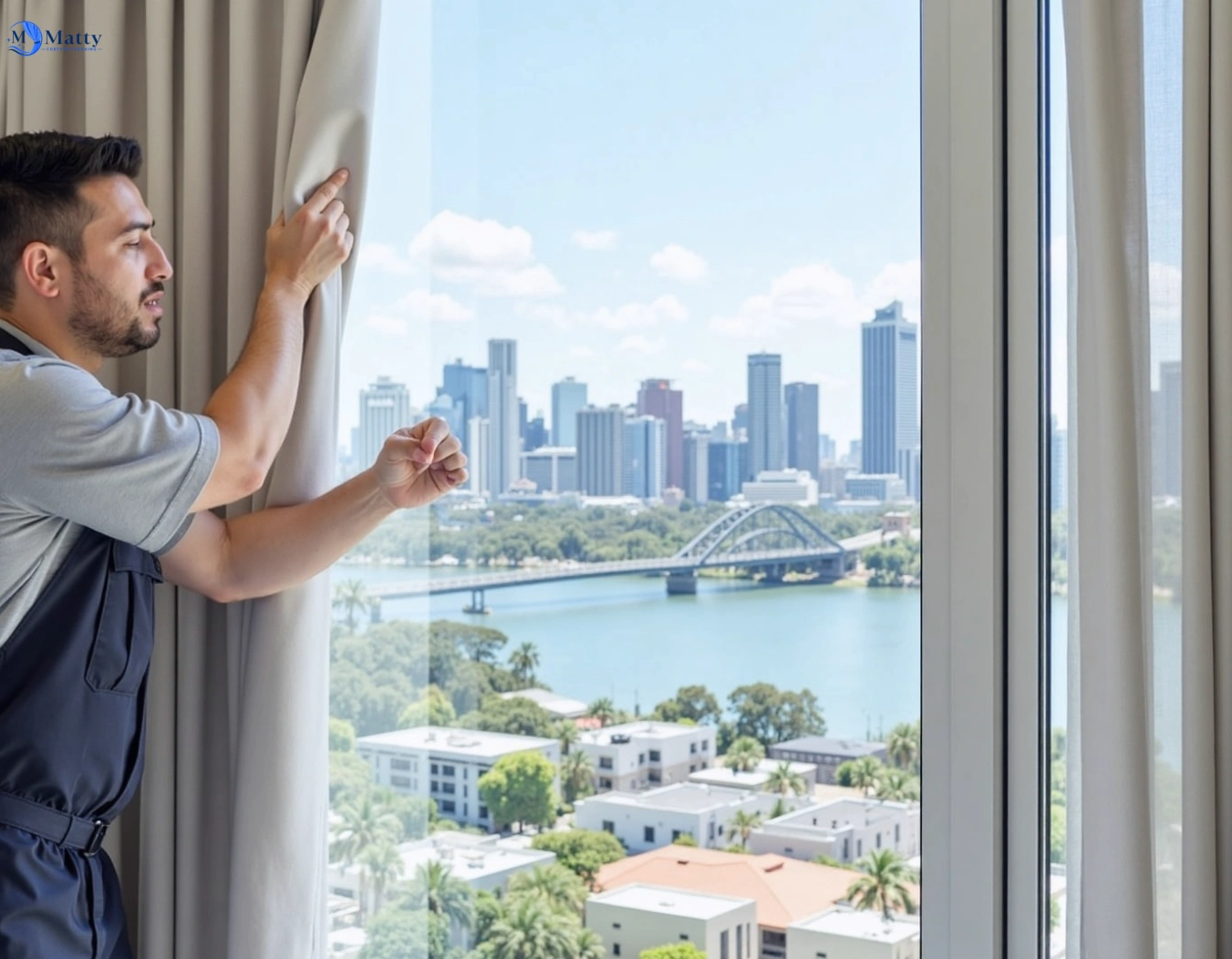 Professional curtain steam cleaning service bareena-vic QLD by Matty Curtain Cleaning