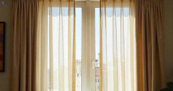 Dull dusty drapes in bareena-vic before professional cleaning